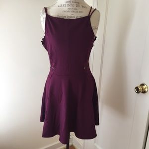 Free People Backless Dress in Purple size L